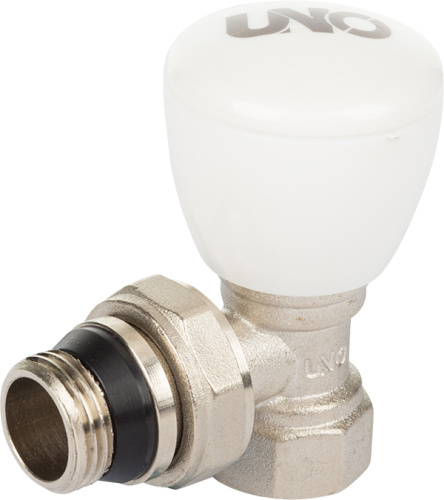 Вентиль угловой регулирующий UNO 1/2", (м.к.-10шт, б.к.-80шт)