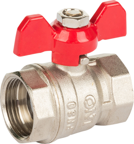 Шаровый кран UNO 3/4" вн/вн бабочка (м.к.-20шт., б.к.-160шт.)