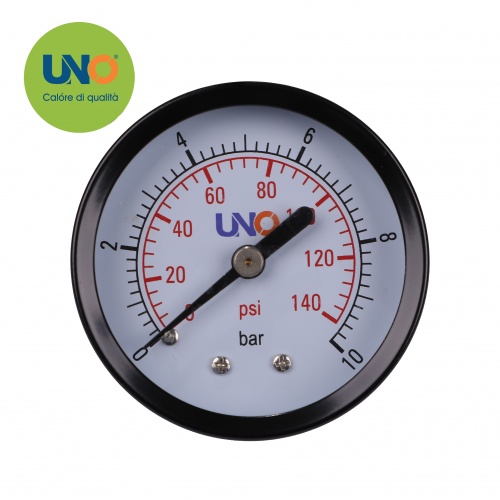 Манометр UNO диаметр 50мм 0-10 bar, осевое соединение*