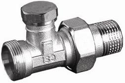 Запорный линейный клапан 1/2" (пластик) Luxor