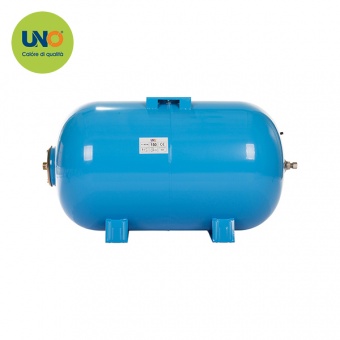 Бак горизонтальный UNO CL/CF 100 литров, 8 Бар, синий