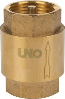 Обратный клапан латунный UNO 1 1/2" (м.к.-5 шт., б.к.- 40шт.)